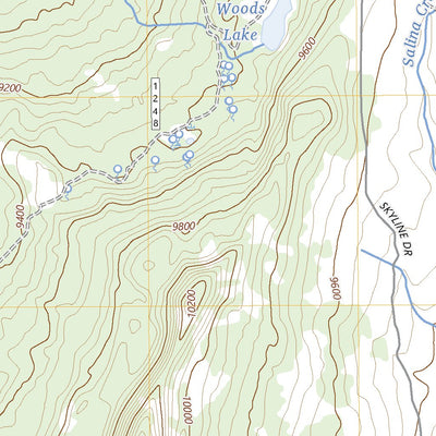 United States Geological Survey Woods Lake, UT (2023, 24000-Scale) digital map