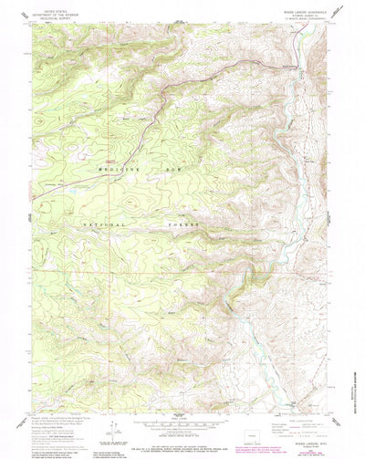 United States Geological Survey Woods Landing, WY (1961, 24000-Scale) digital map