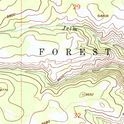 United States Geological Survey Woods Landing, WY (1961, 24000-Scale) digital map