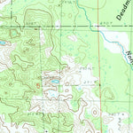 United States Geological Survey Woods, MI (1983, 25000-Scale) digital map