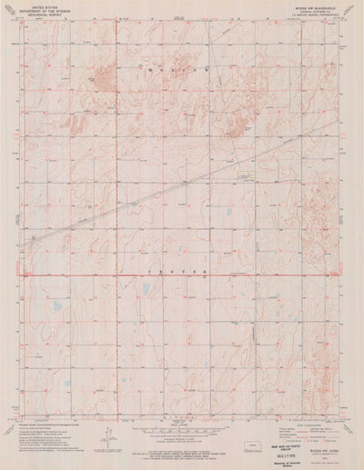 United States Geological Survey Woods NW, KS (1974, 24000-Scale) digital map