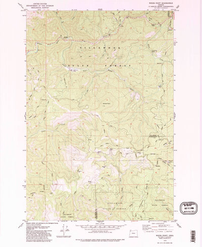 United States Geological Survey Woods Point, OR (1979, 24000-Scale) digital map