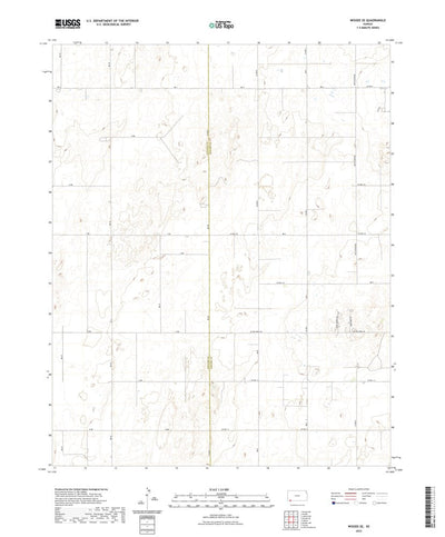 United States Geological Survey Woods SE, KS (2022, 24000-Scale) digital map