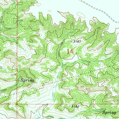 United States Geological Survey Woods Water, MT (1972, 24000-Scale) digital map