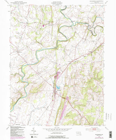 United States Geological Survey Woodsboro, MD (1953, 24000-Scale) digital map