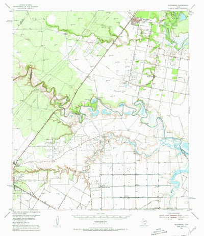 United States Geological Survey Woodsboro, TX (1954, 62500-Scale) digital map