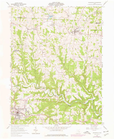 United States Geological Survey Woodsfield, OH (1961, 24000-Scale) digital map