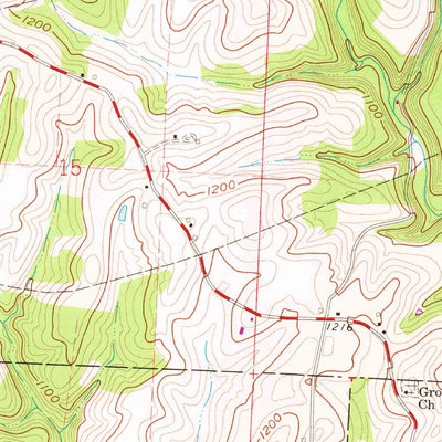 United States Geological Survey Woodsfield, OH (1961, 24000-Scale) digital map