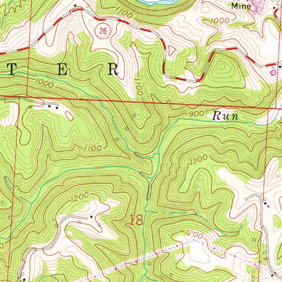 United States Geological Survey Woodsfield, OH (1961, 24000-Scale) digital map