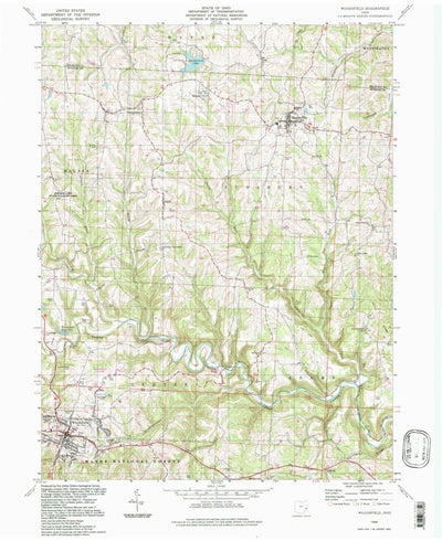 United States Geological Survey Woodsfield, OH (1994, 24000-Scale) digital map