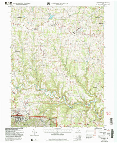 United States Geological Survey Woodsfield, OH (2002, 24000-Scale) digital map