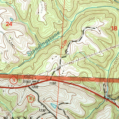 United States Geological Survey Woodsfield, OH (2002, 24000-Scale) digital map