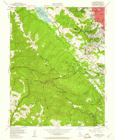 United States Geological Survey Woodside, CA (1953, 24000-Scale) digital map