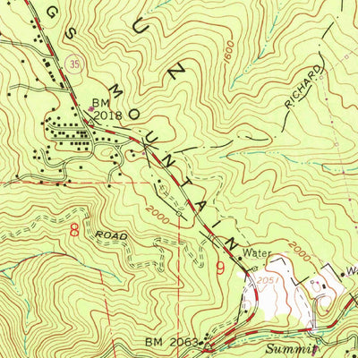 United States Geological Survey Woodside, CA (1961, 24000-Scale) digital map