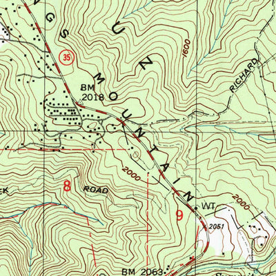 United States Geological Survey Woodside, CA (1997, 24000-Scale) digital map