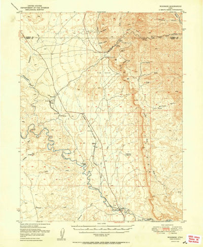 United States Geological Survey Woodside, UT (1950, 62500-Scale) digital map