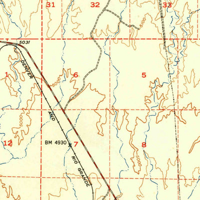 United States Geological Survey Woodside, UT (1950, 62500-Scale) digital map
