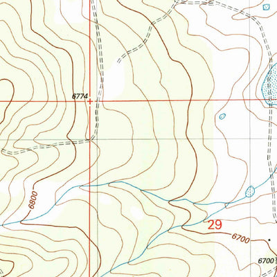 United States Geological Survey Woodson Canyon, NM (2004, 24000-Scale) digital map