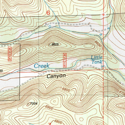 United States Geological Survey Woodson Canyon, NM (2004, 24000-Scale) digital map