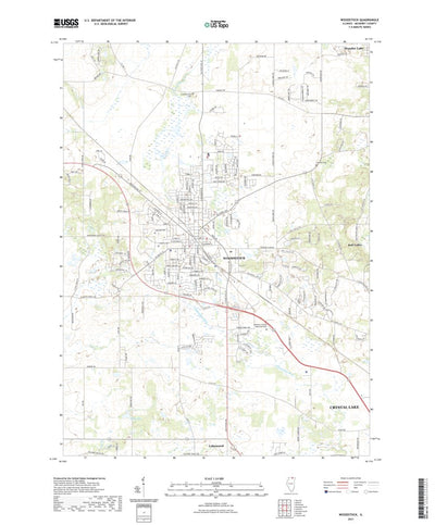 United States Geological Survey Woodstock, IL (2021, 24000-Scale) digital map