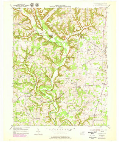 United States Geological Survey Woodstock, KY (1952, 24000-Scale) digital map