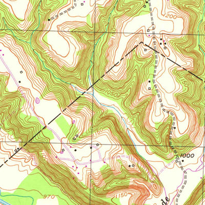 United States Geological Survey Woodstock, KY (1952, 24000-Scale) digital map