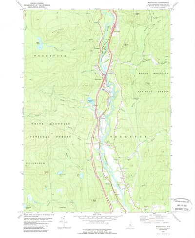 United States Geological Survey Woodstock, NH (1980, 24000-Scale) digital map