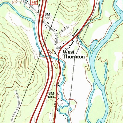 United States Geological Survey Woodstock, NH (1995, 24000-Scale) digital map