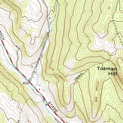 United States Geological Survey Woodstock North, VT (1976, 24000-Scale) digital map
