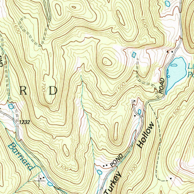 United States Geological Survey Woodstock North, VT (1997, 24000-Scale) digital map