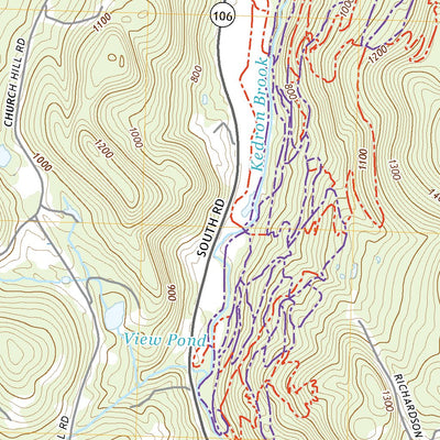 United States Geological Survey Woodstock South, VT (2021, 24000-Scale) digital map