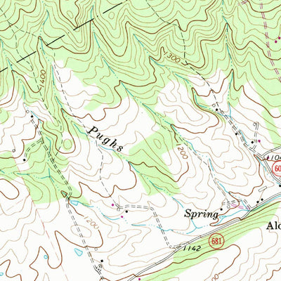 United States Geological Survey Woodstock, VA-WV (1966, 24000-Scale) digital map