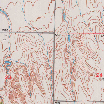 United States Geological Survey Woodston, KS (1953, 24000-Scale) digital map