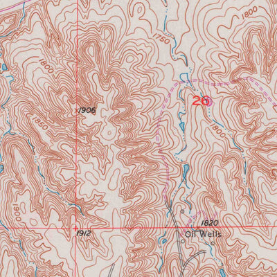 United States Geological Survey Woodston NW, KS (1953, 24000-Scale) digital map