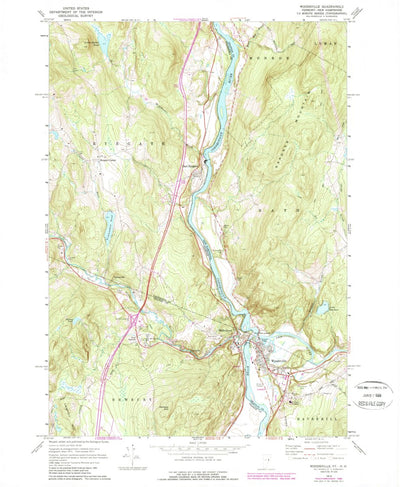 United States Geological Survey Woodsville, NH-VT (1973, 24000-Scale) digital map