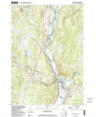 United States Geological Survey Woodsville, NH-VT (1999, 24000-Scale) digital map