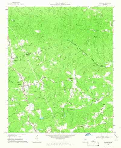 United States Geological Survey Woodville, GA (1965, 24000-Scale) digital map