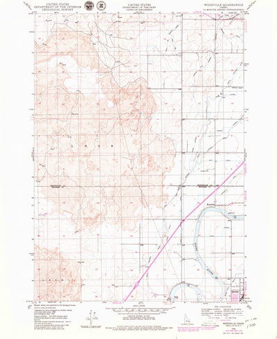 United States Geological Survey Woodville, ID (1959, 24000-Scale) digital map