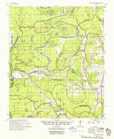United States Geological Survey Woodville, LA (1958, 62500-Scale) digital map