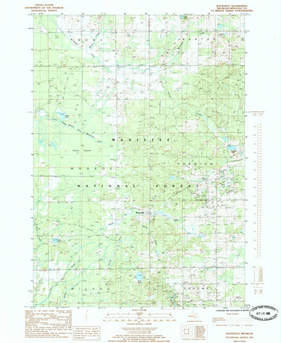 United States Geological Survey Woodville, MI (1985, 24000-Scale) digital map