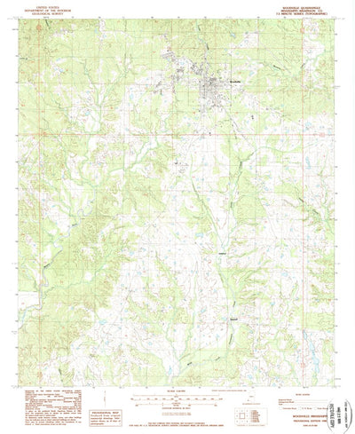 United States Geological Survey Woodville, MS (1988, 24000-Scale) digital map