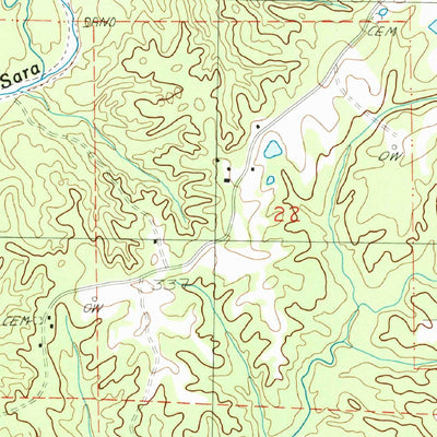 United States Geological Survey Woodville, MS (1988, 24000-Scale) digital map