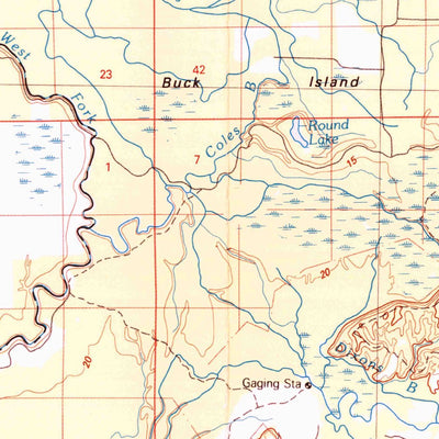 United States Geological Survey Woodville, MS-LA (1991, 100000-Scale) digital map