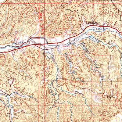 United States Geological Survey Woodville, MS-LA (1991, 100000-Scale) digital map