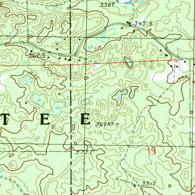 United States Geological Survey Woodville NE, MI (1985, 24000-Scale) digital map
