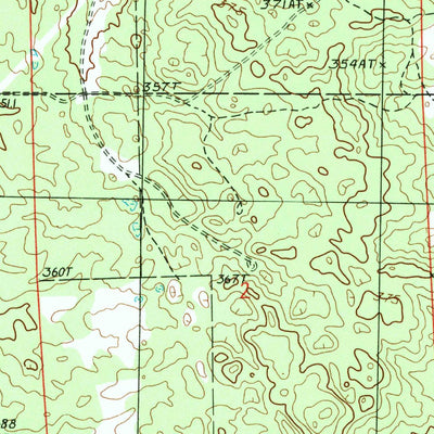 United States Geological Survey Woodville NE, MI (1985, 24000-Scale) digital map