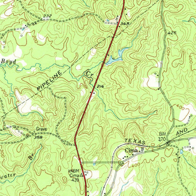 United States Geological Survey Woodville, TX (1955, 62500-Scale) digital map