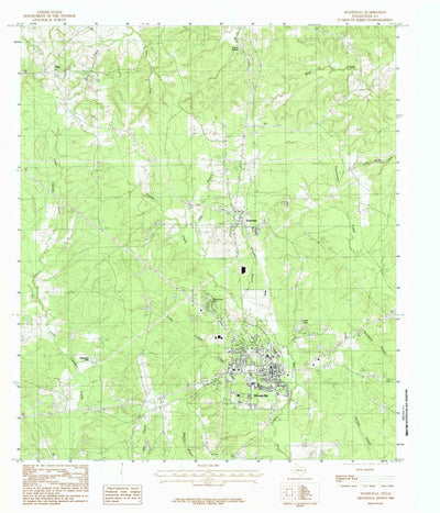 United States Geological Survey Woodville, TX (1984, 24000-Scale) digital map