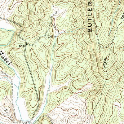 United States Geological Survey Woodville, VA (1971, 24000-Scale) digital map