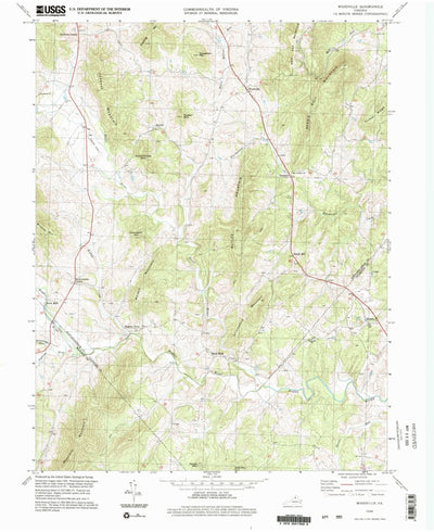 United States Geological Survey Woodville, VA (1994, 24000-Scale) digital map